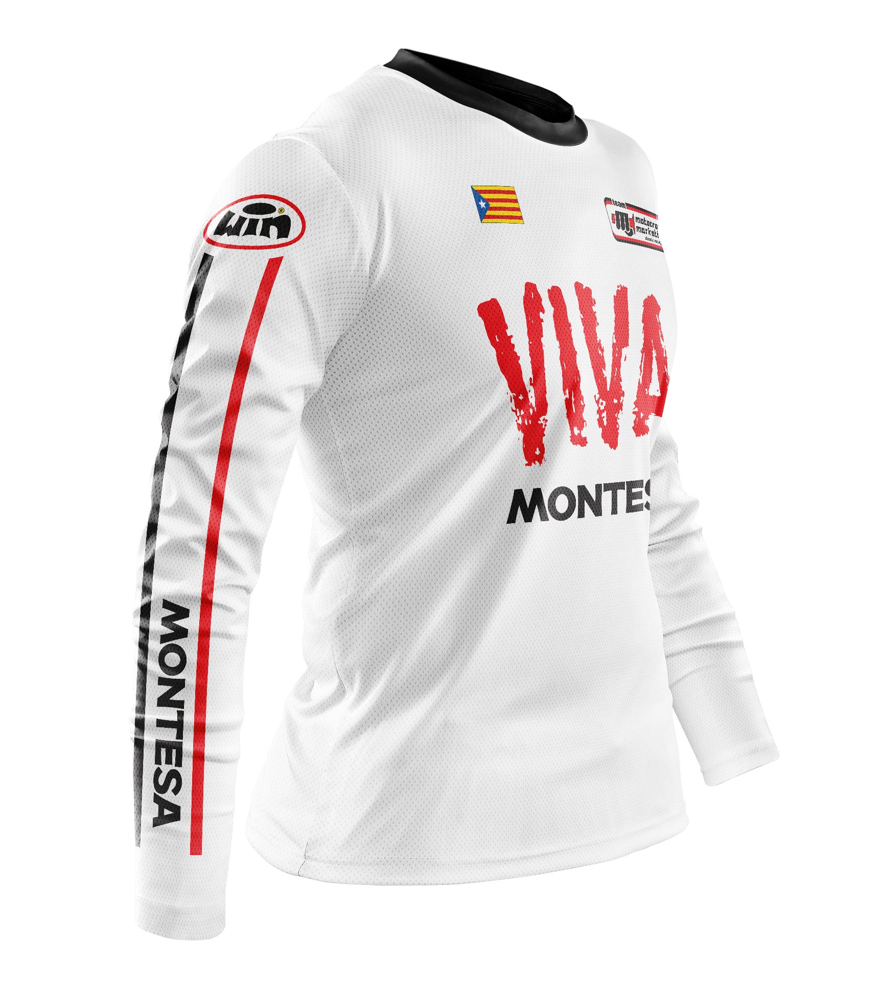 Maillot MONTESA Aéré Blanc Hi Profil