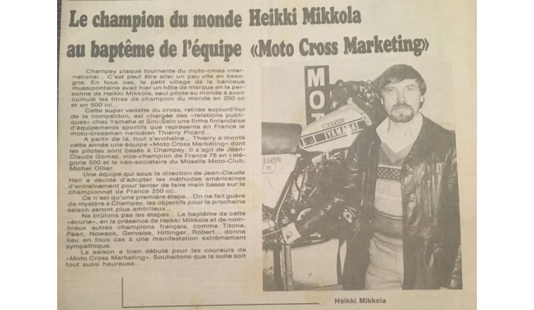 team motocross vintage mikkola