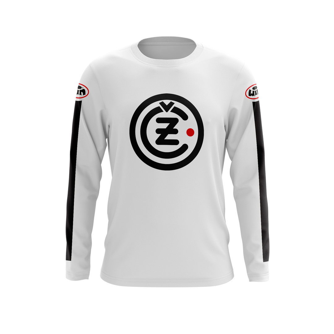 Tenue Moto Cross Homme Maillot De Motocross Vintage No Fear Elektron Evo - Taille XL, Bleu/Noir - Années 90 - Occasion Jersey XL Bleu Noir