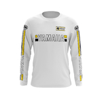 Maillot Trial YAMAHA Blanc Noir Jaune Face