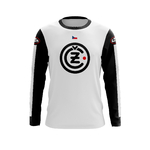 Maillot CZ Blanc Manches Noires Face