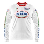 Maillot SWM Aéré Blanc Italia Face