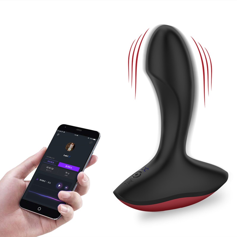 Masseur-vibrant-de-Prostate-prise-anale-intelligente-Bluetooth-vibrateur-jouet-sexuel-pour-homme-contr-le-sans
