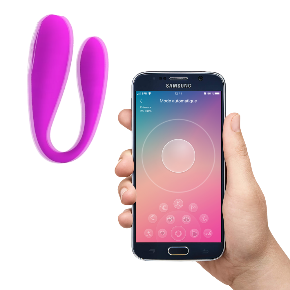 augustine sextoy vibrant vaginal clitoris connecté smartphone double stimulateur adulte jouet captain vice (2)