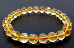 bracelet citrine 8 mm