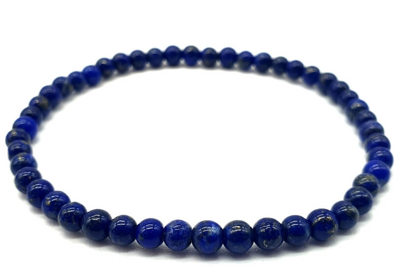 bracelet lapis lazuli 4 mm