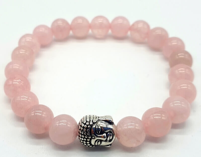 bracelet bouddha quartz rose