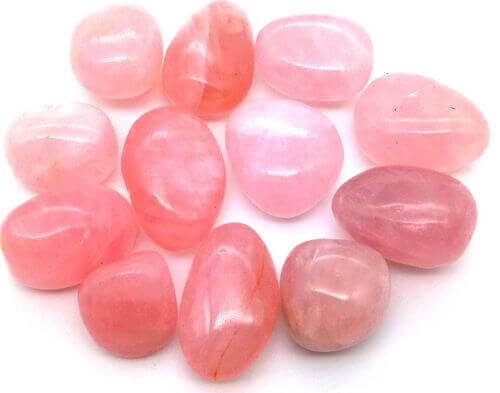 pierre roulée quartz rose