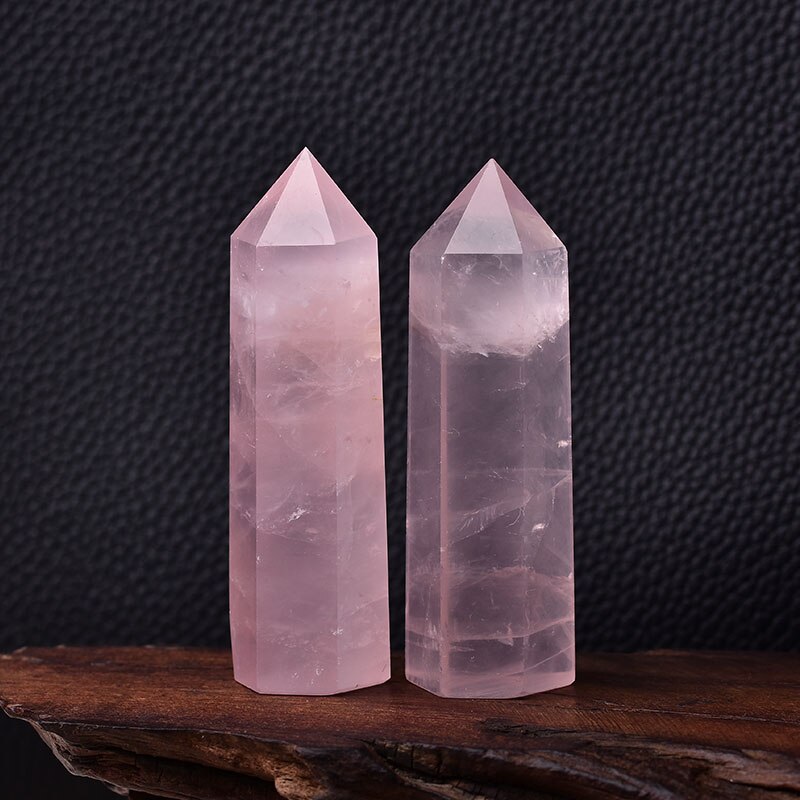 Colonne en quartz rose