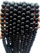 perle obsidienne noire 8 mm