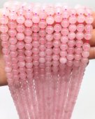 perles quartz rose 6 mm