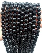 perle tourmaline noire 8 mm