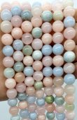 Perle morganite 10 mm