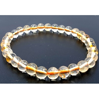 bracelet citrine 6 mm
