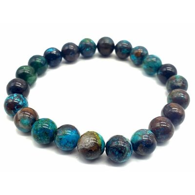 bracelet chrysocolle 8 mm