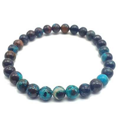 bracelet chrysocolle 6 mm