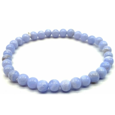 bracelet calcédoine 6 mm