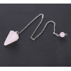 pendule-facette-radiesthésie-quartz-rose
