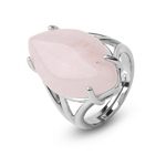 Bague en quartz rose