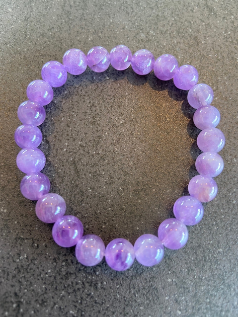 Bracelet Améthyste Classique 6 Ou 8 Mm – Perles Naturelles Lithothérapie