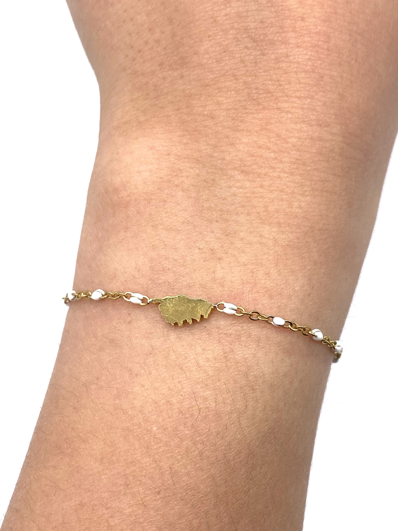 bracelet-perles-corse-blanc-doré