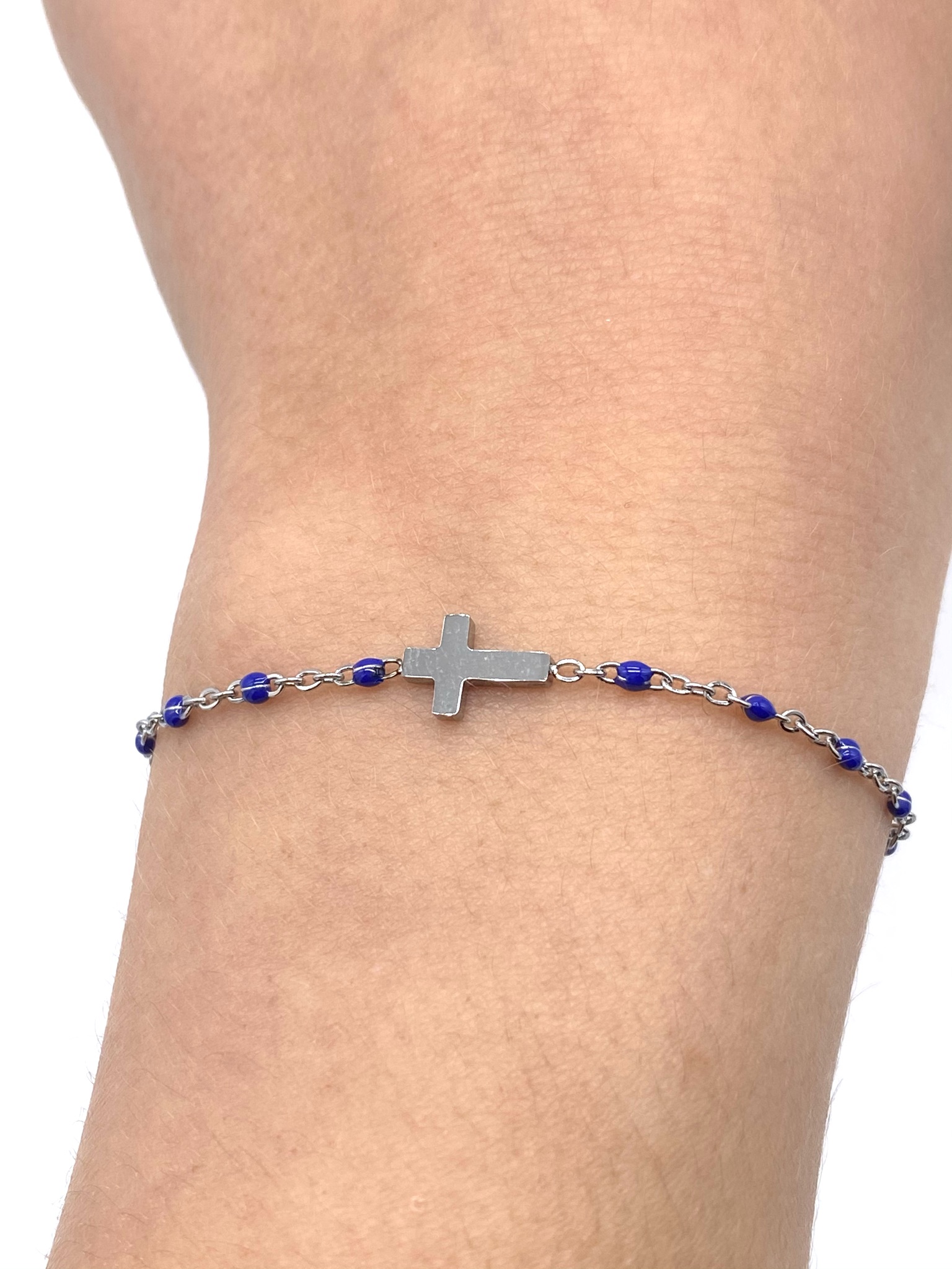 bracelet-perles-croix-bleumarine-2