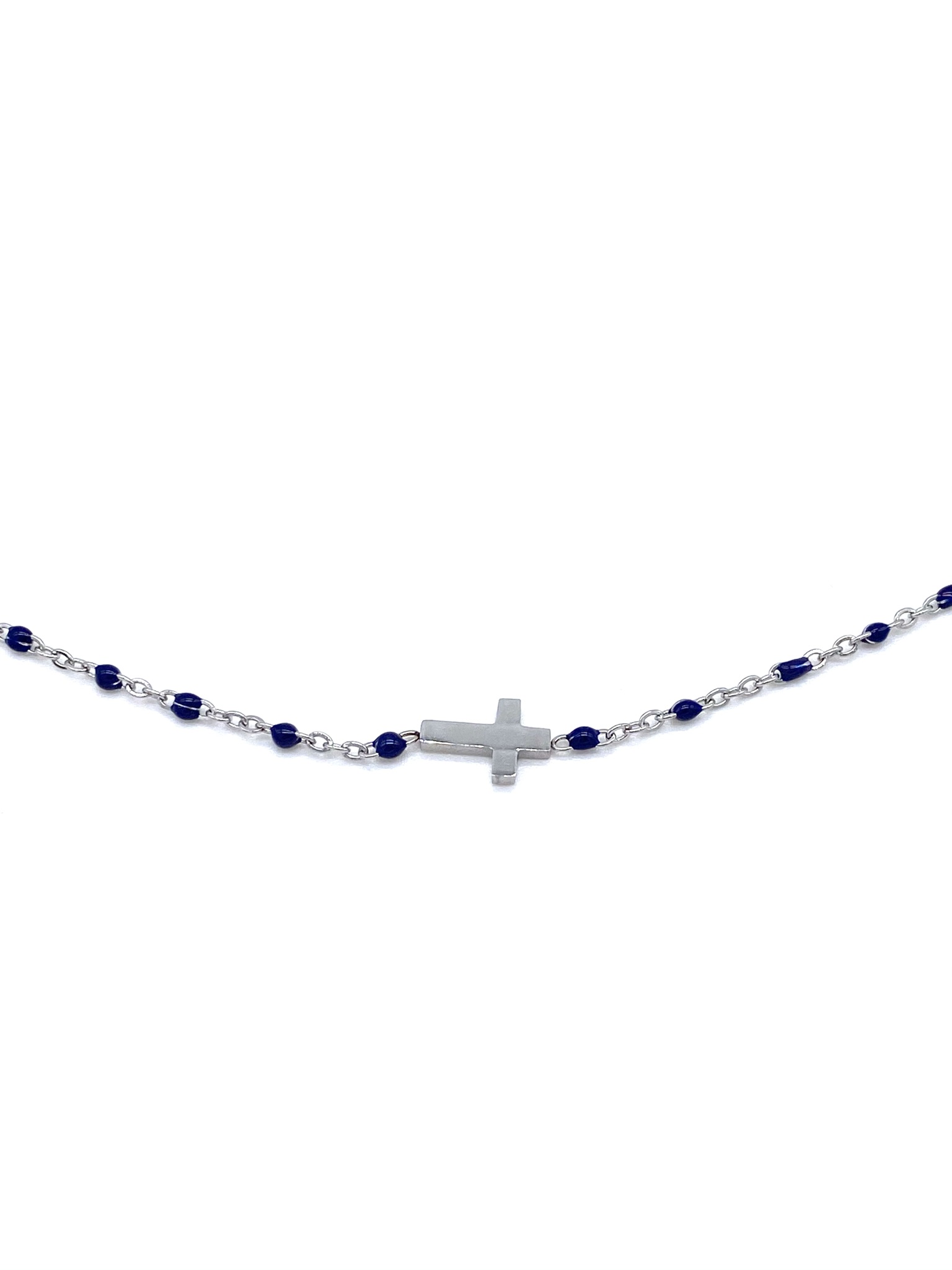 collier-perles-bleumarine-croix-argenté