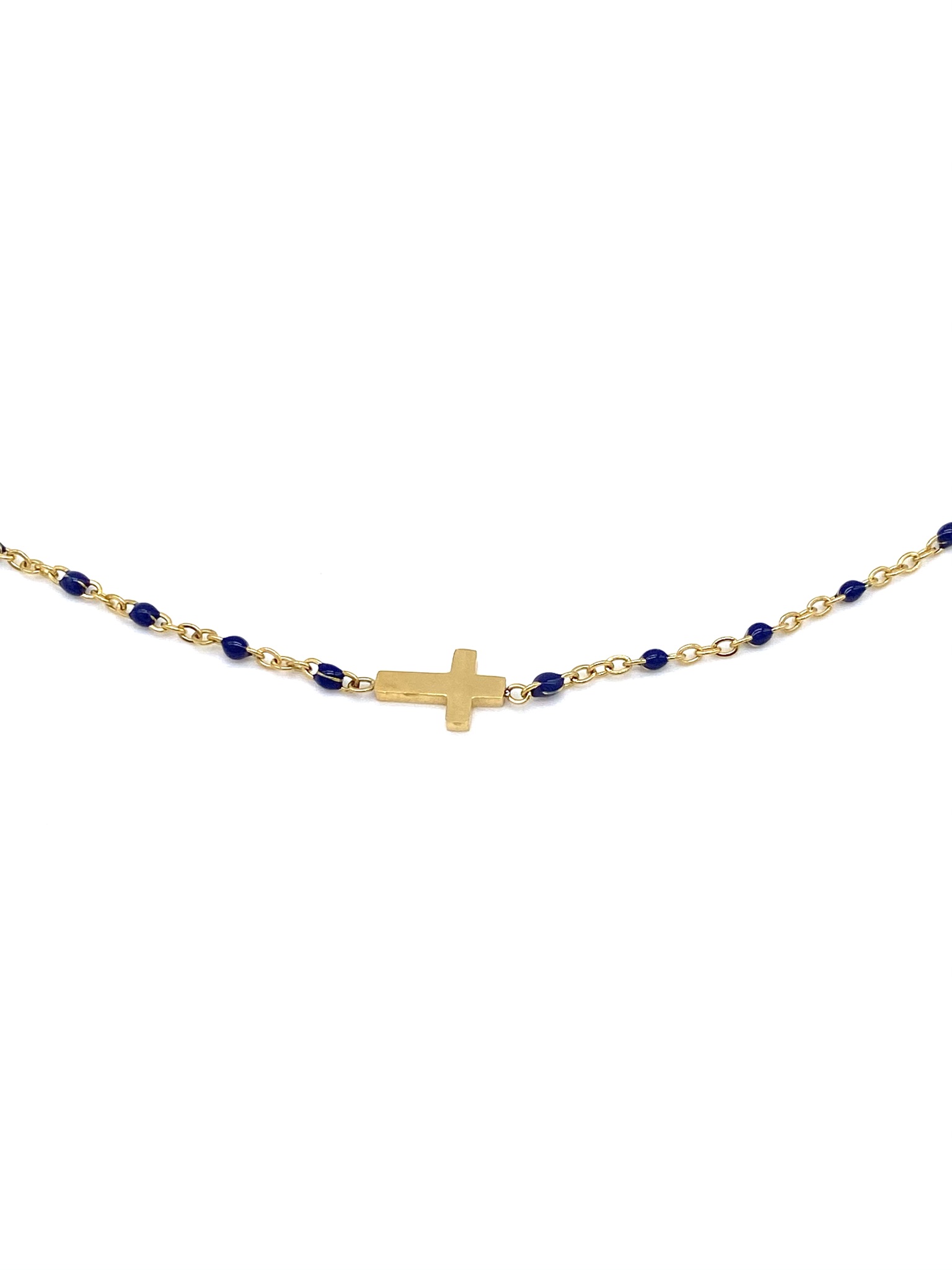 collier-perles-bleumarine-croix-doré