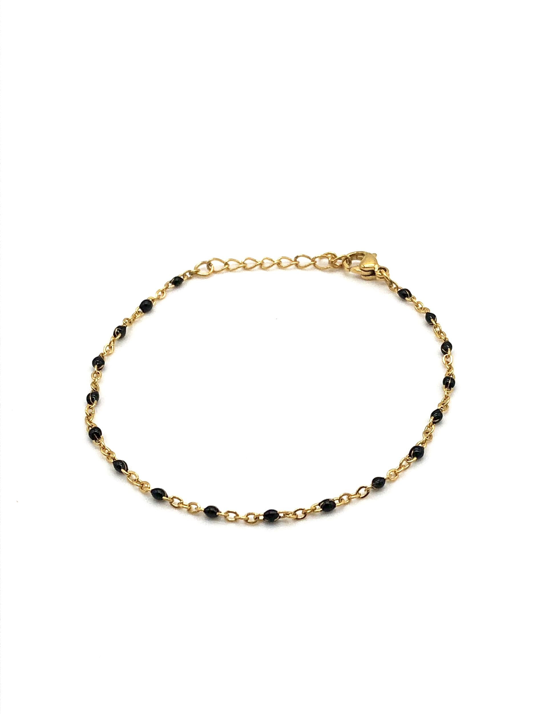 Bracelet Doré et Perles