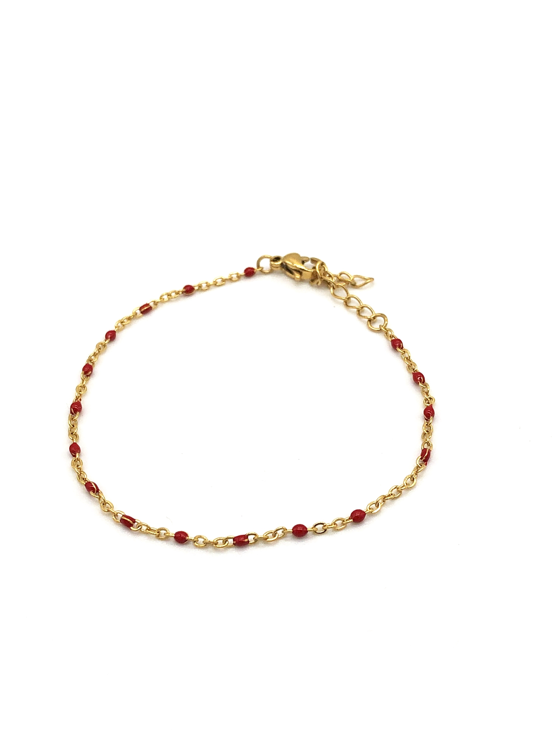 Bracelet Perles Doré - Aciers inoxydables - Boutique Addict