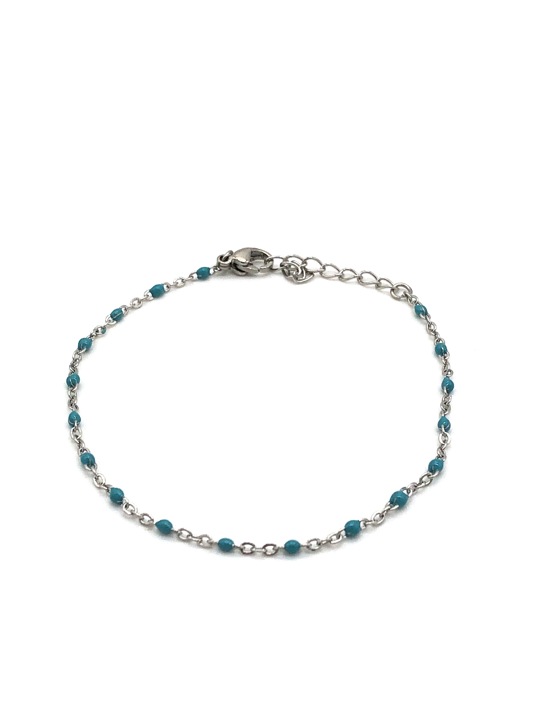 Bracelet Perles argenté