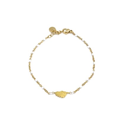 bracelet-perles-corse-blanc-doré