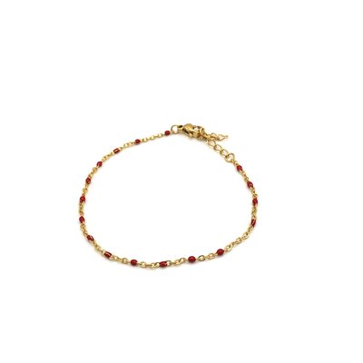 Bracelet Doré et Perles