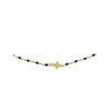 collier-perles-noir-croix-doré