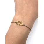 bracelet-perles-menotte-gris-doré-2