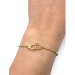 bracelet-perles-menotte-vert-doré-2