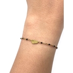bracelet-perles-corse-noir-doré