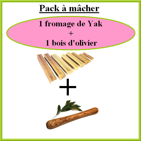 Pack 1 fromage de Yak + 1 bois d\'olivier