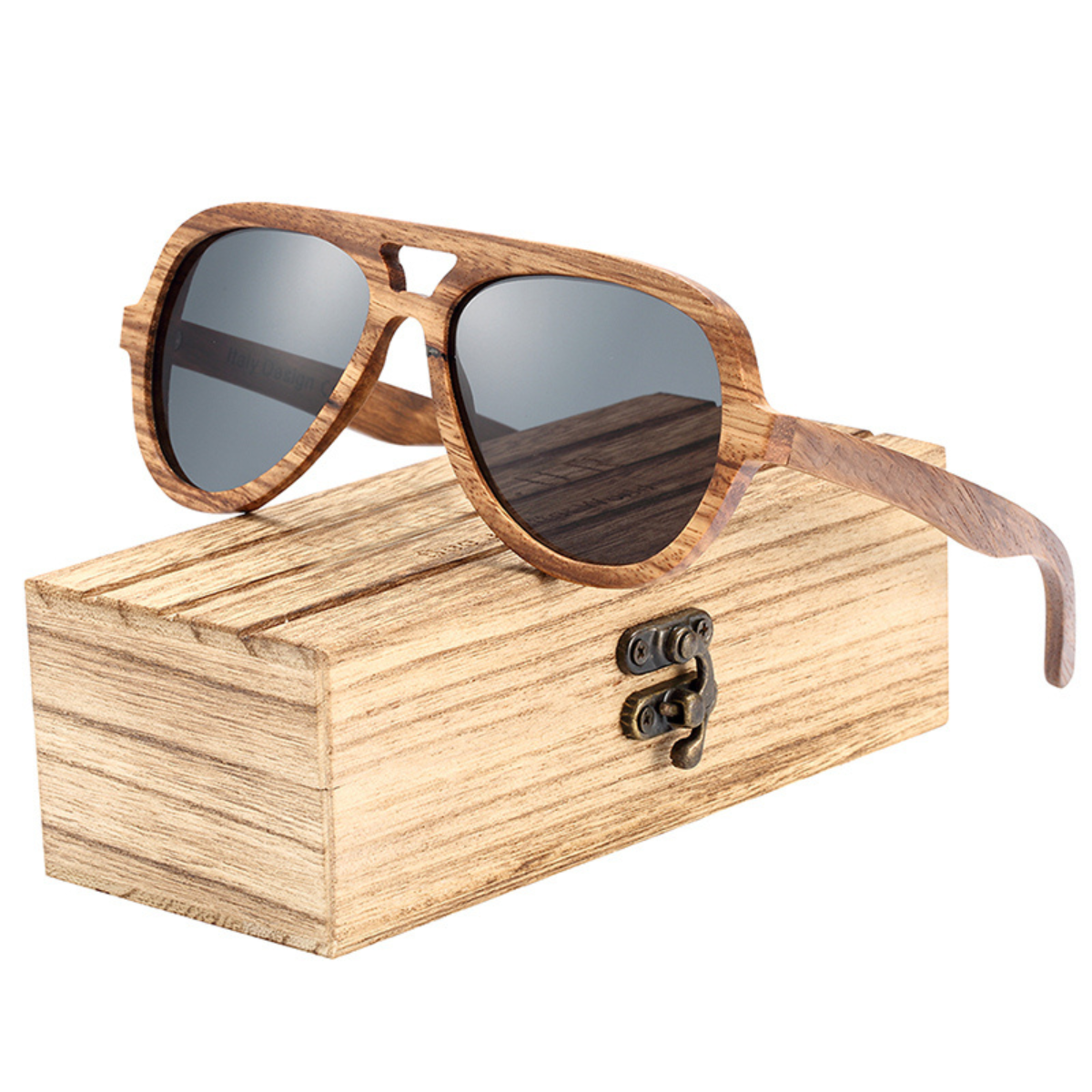 Lunette de soleil femme en bois hot sale