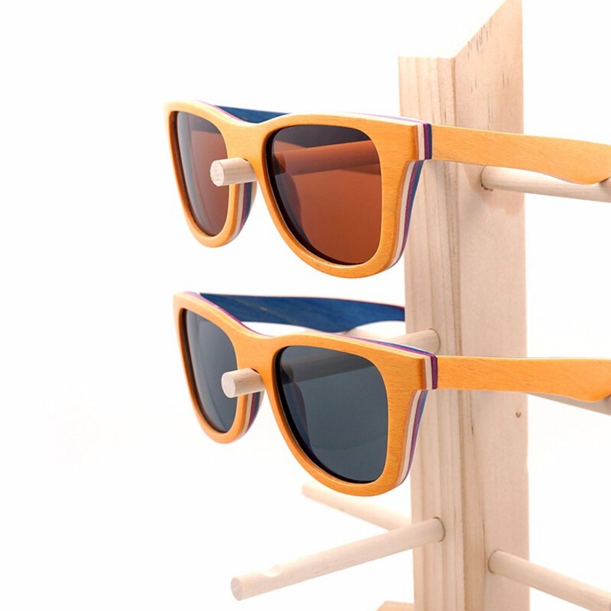 Lunettes de soleil en bois naturel Vaeroy (9)