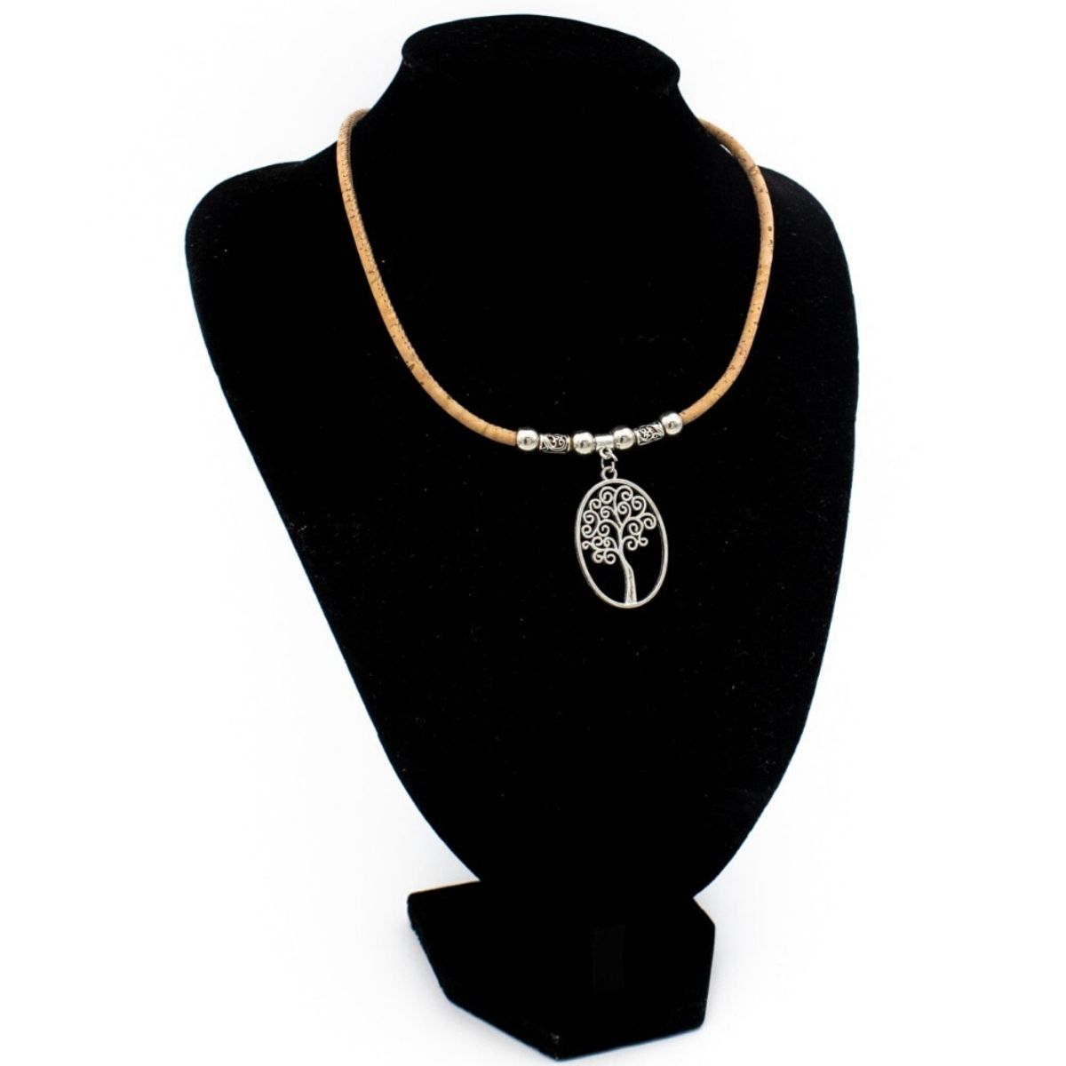 Collier en liège naturel chêne (3)