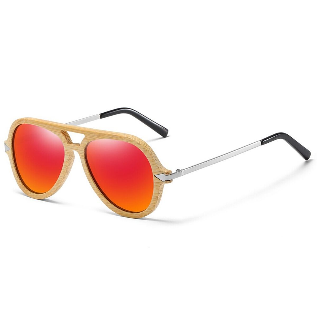 Lunettes de soleil en bois naturel Lombok (6)