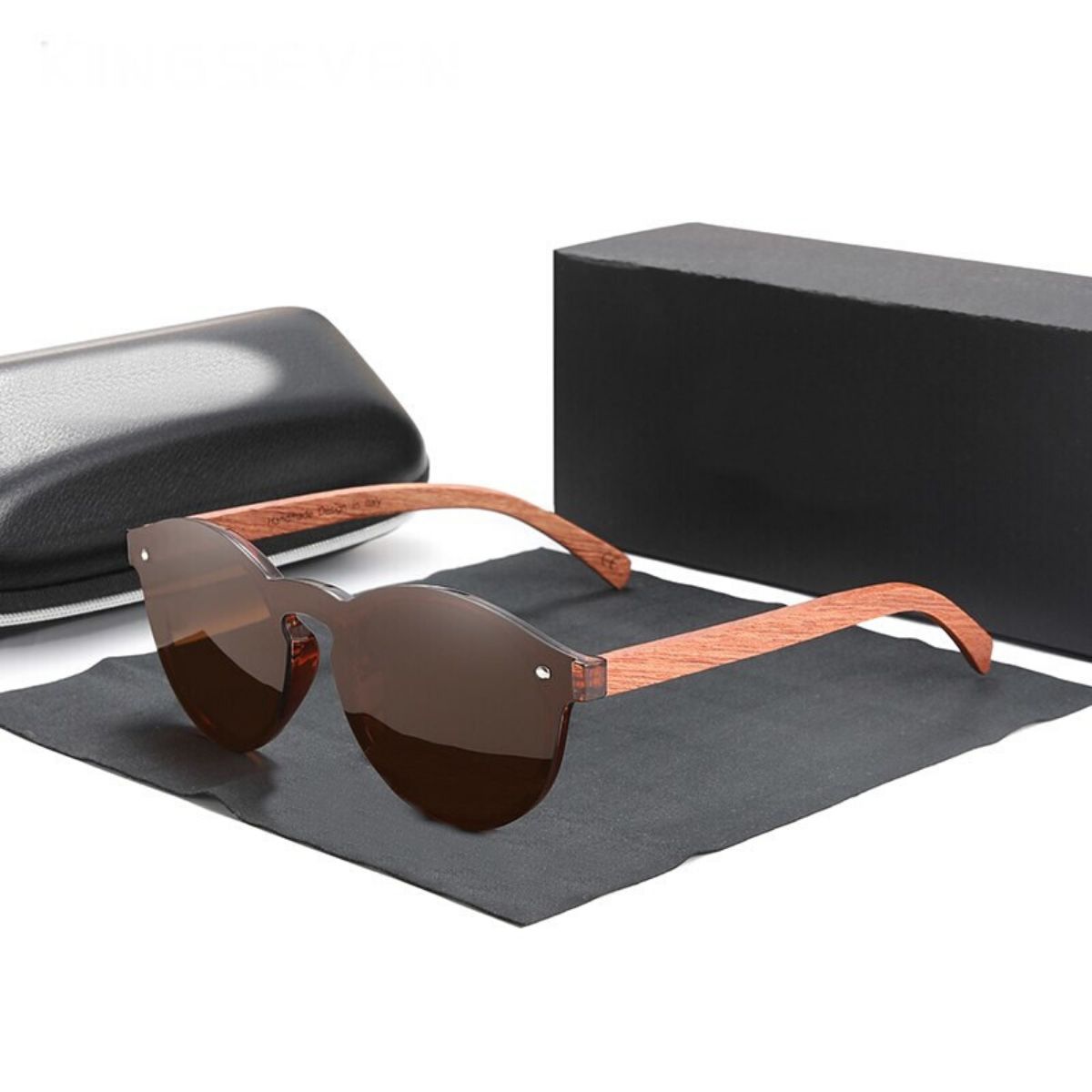 Lunettes de soleil en bois naturel Main beach (4)
