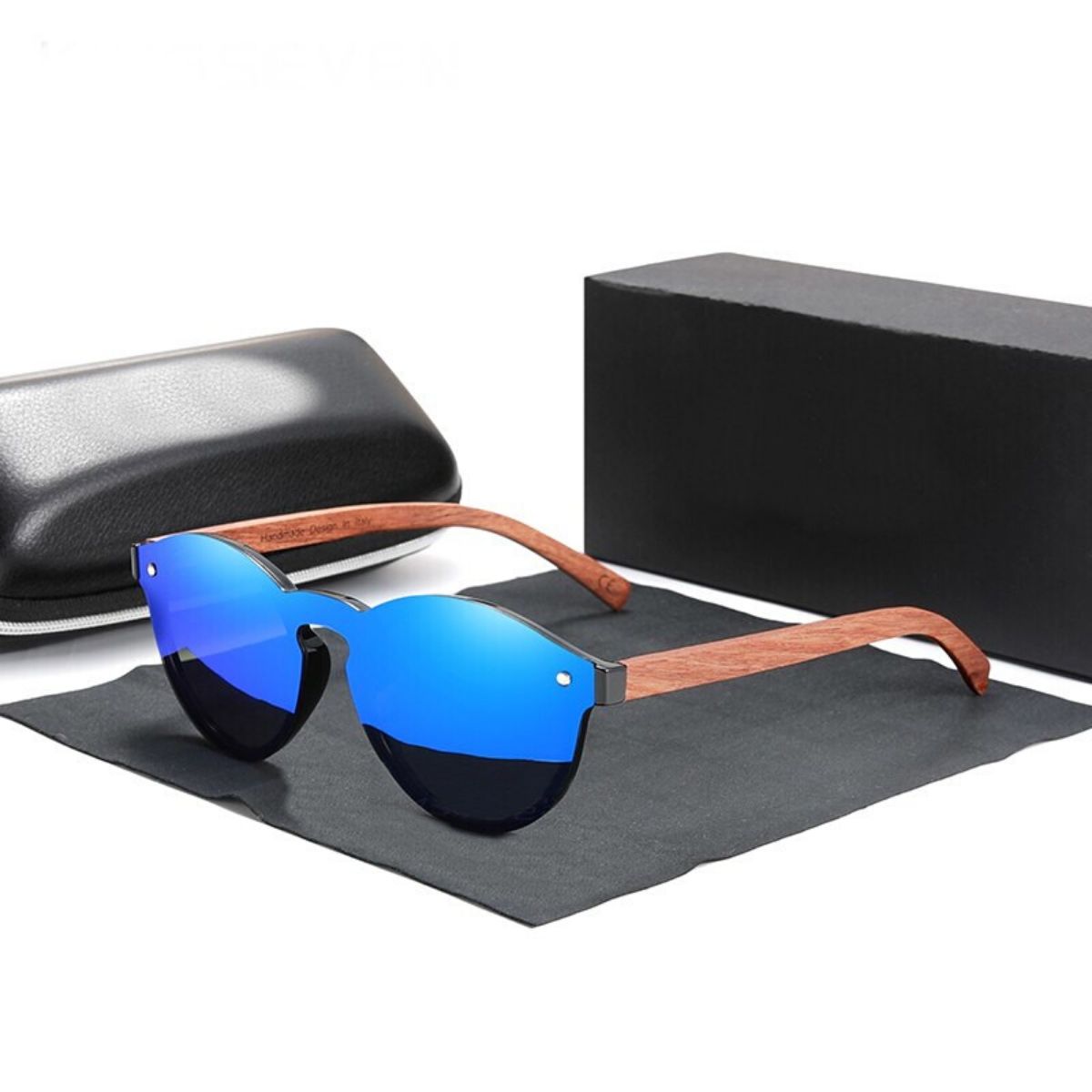 Lunettes de soleil en bois naturel Main beach (5)