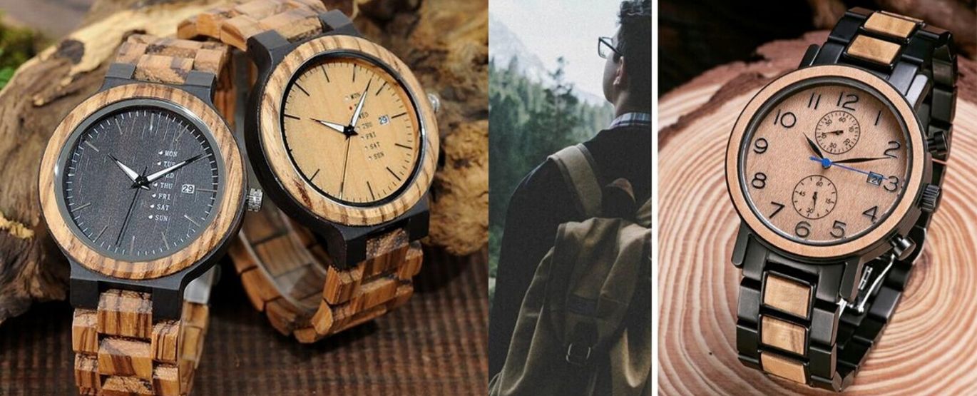 Montres en Bois "La Niangon" et "La Torreya"