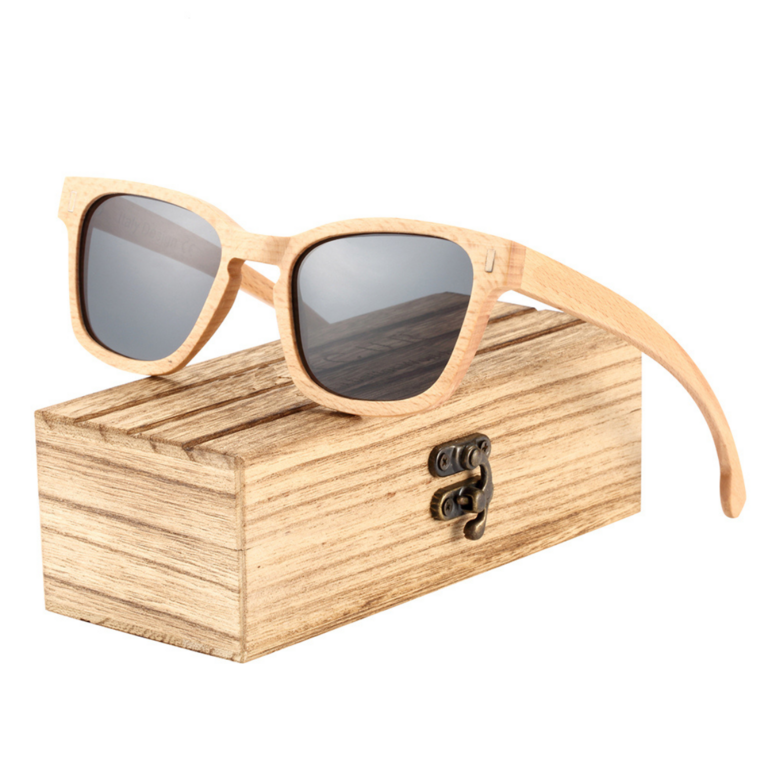 Lunettes De Soleil Polarisées Monture Bois Marron - Modèle 1501 CAT3 Ebla Neuf