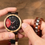 Coffret montre en bois Mélèze et son bracelet (1)