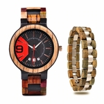 Coffret montre en bois Mélèze et son bracelet (7)