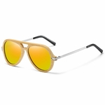 Lunettes de soleil en bois naturel Lombok (4)