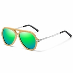 Lunettes de soleil en bois naturel Lombok (8)